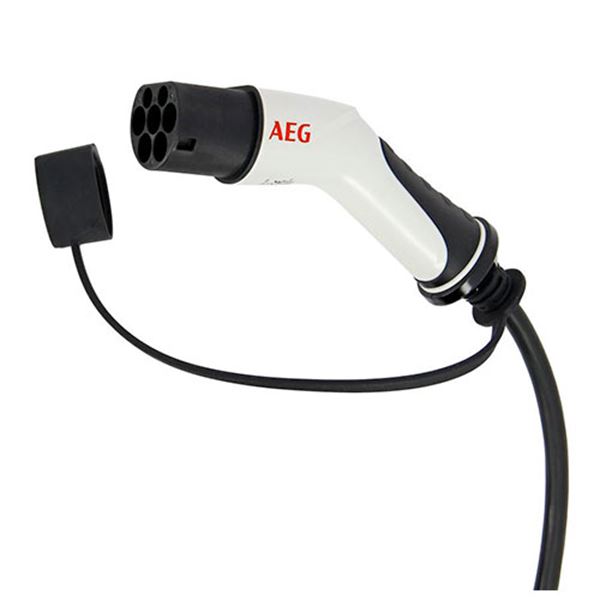 Cabo de carregamento de automóveis eléctricos tipo 2 AEG 5m 11kw trifásico 16a