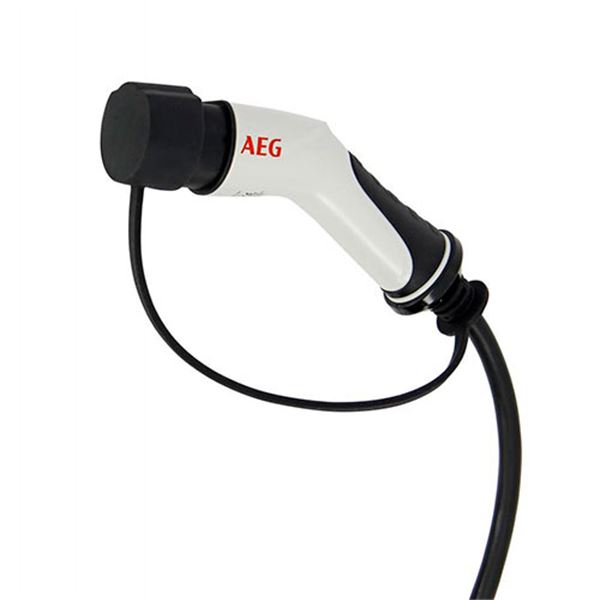 Cabo de carregamento de automóveis eléctricos tipo 2 AEG 5m 11kw trifásico 16a