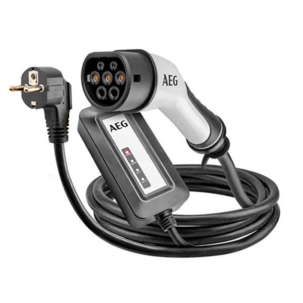 Cabo de carregamento de carro elétrico tipo 2 AEG monofásico 16a