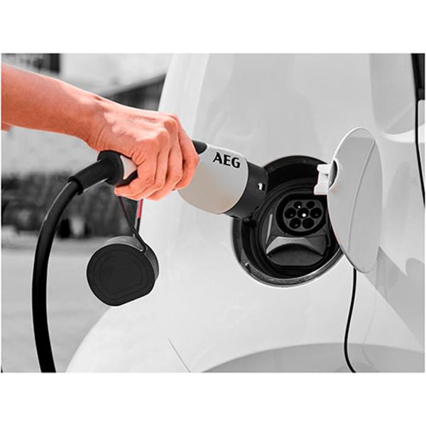 Cabo de carregamento de carro elétrico tipo 2 AEG monofásico 16a