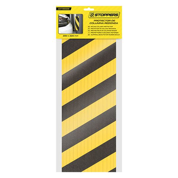 Protetor de coluna para automóvel com batente serrilhado 390x320x10 mm