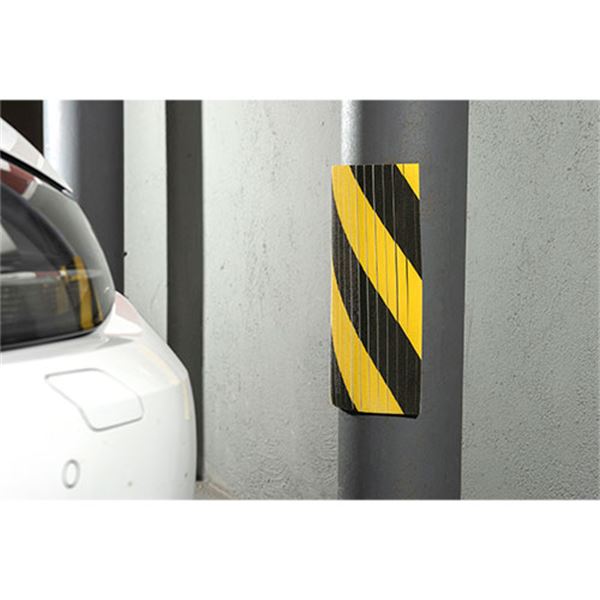 Protetor de coluna para automóvel com batente serrilhado 390x320x10 mm