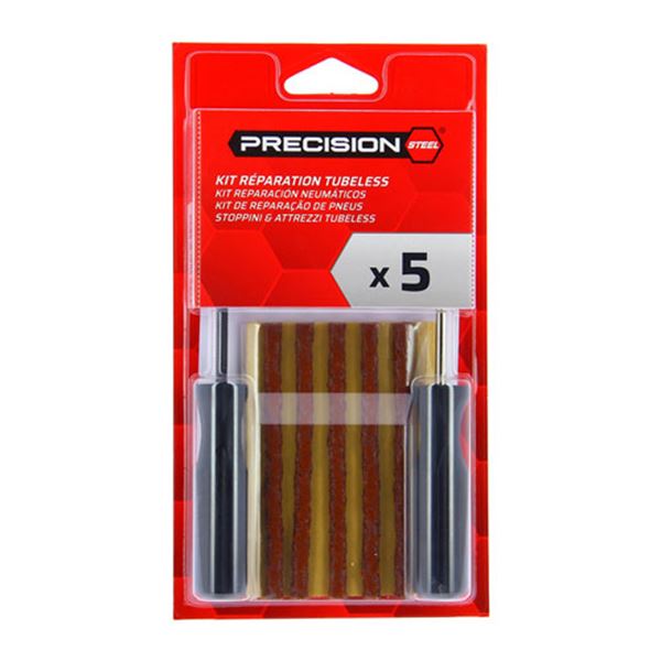 Kit de reparação de pneus sem câmara de ar em aço de precisão