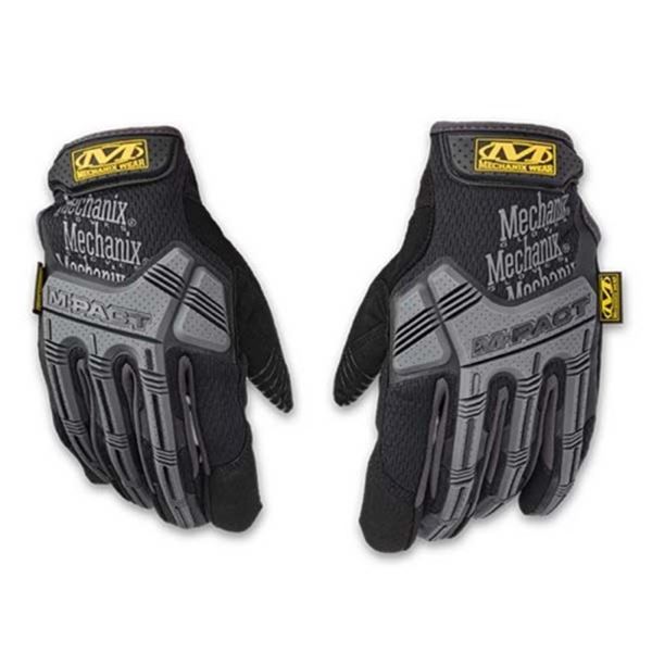 Luva Mechanix m-pact preta/cinzenta xl