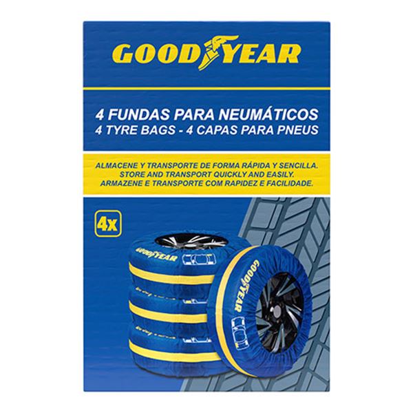 Cobertura têxtil para pneus Goodyear 4 peças.