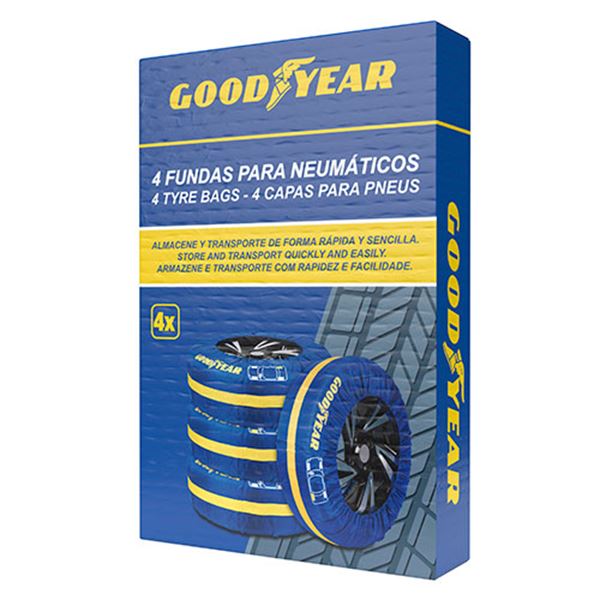 Cobertura têxtil para pneus Goodyear 4 peças.