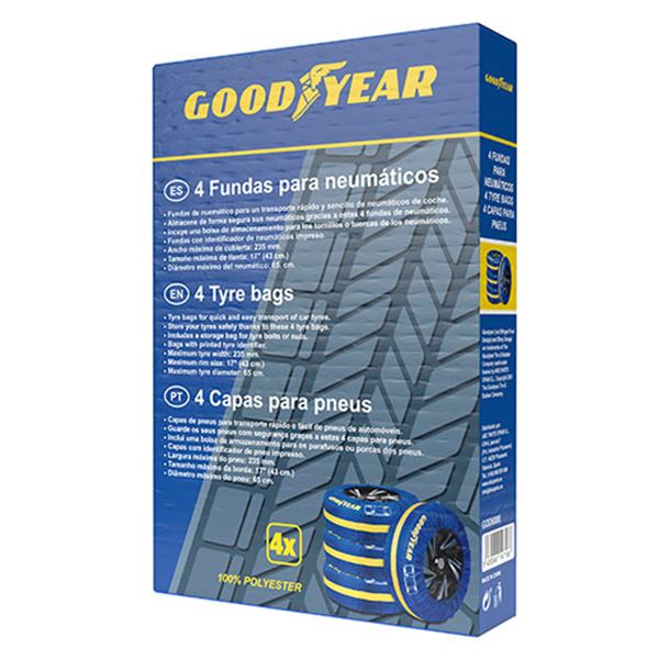 Cobertura têxtil para pneus Goodyear 4 peças.