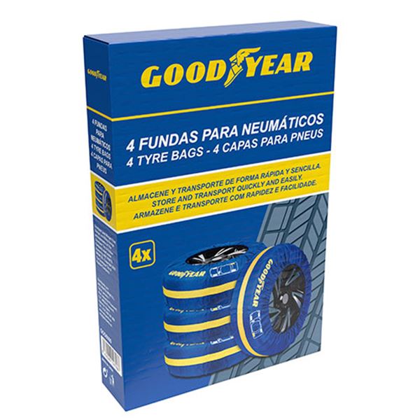 Cobertura têxtil para pneus Goodyear 4 peças.