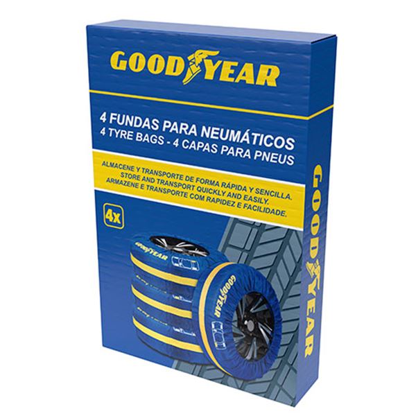 Cobertura têxtil para pneus Goodyear 4 peças.