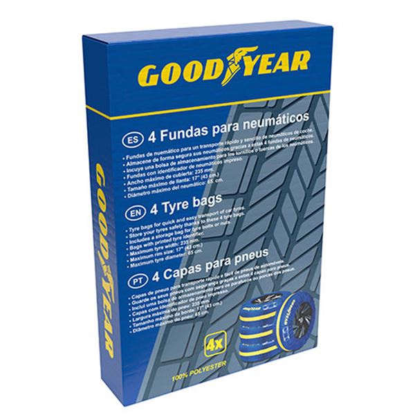 Cobertura têxtil para pneus Goodyear 4 peças.