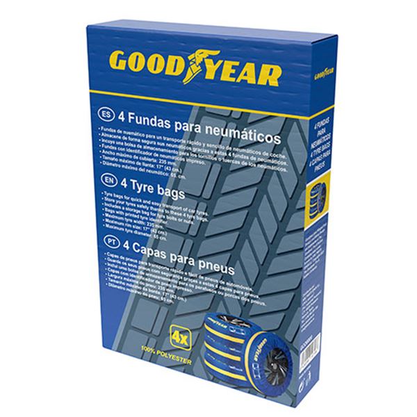 Cobertura têxtil para pneus Goodyear 4 peças.