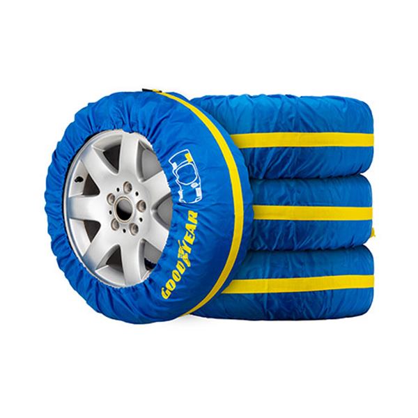 Cobertura têxtil para pneus Goodyear 4 peças.