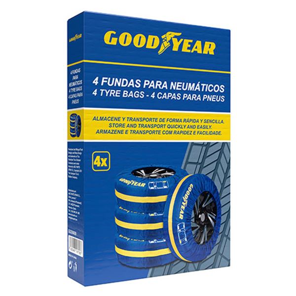 Cobertura têxtil para pneus Goodyear 4 peças.