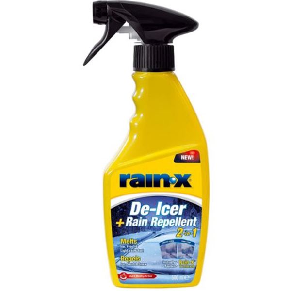 Rain x descongelador do limpa para-brisas + desembaciador de chuva 2 in.