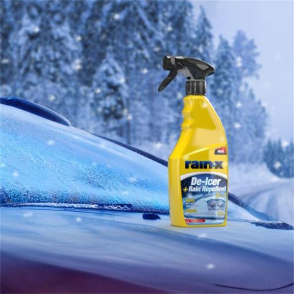 Rain x descongelador do limpa para-brisas + desembaciador de chuva 2 in.