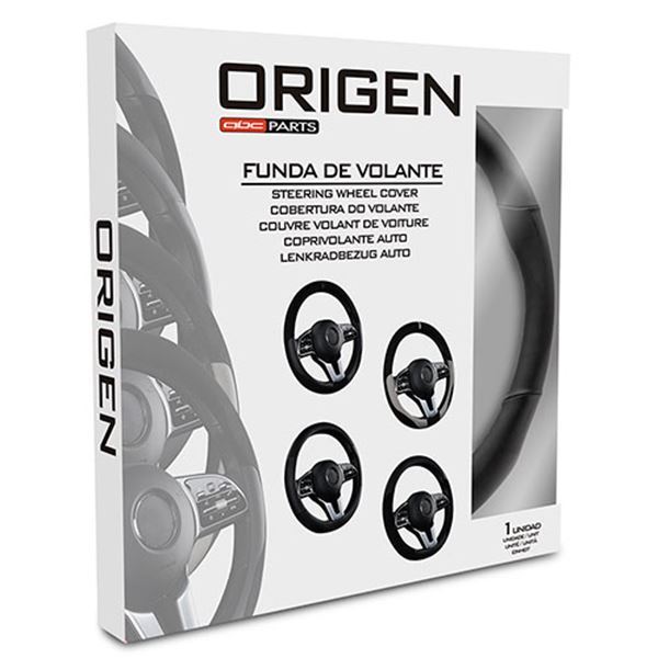 Cobertura do volante em couro Origen preto