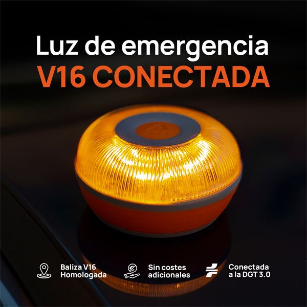 Luz de emergência SOS com flash V16