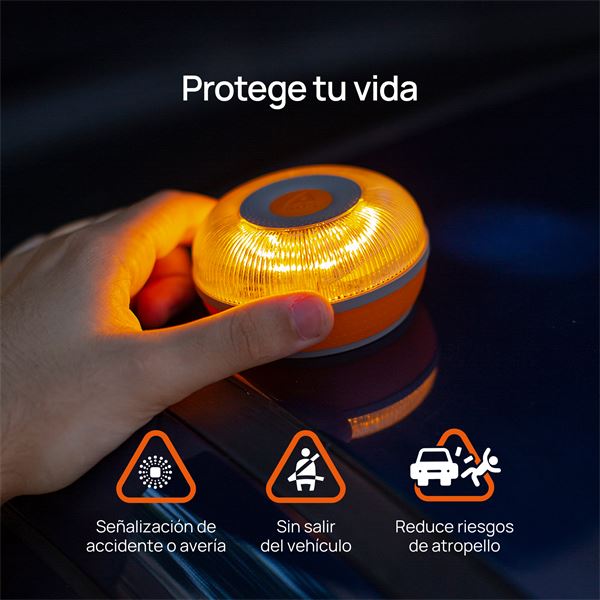 Luz de emergência SOS com flash V16