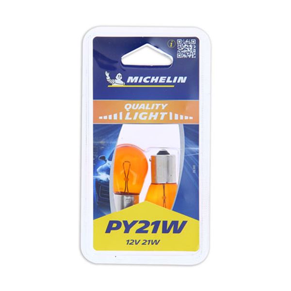 Michelin py21w lâmpada 12v 21w 2 pcs