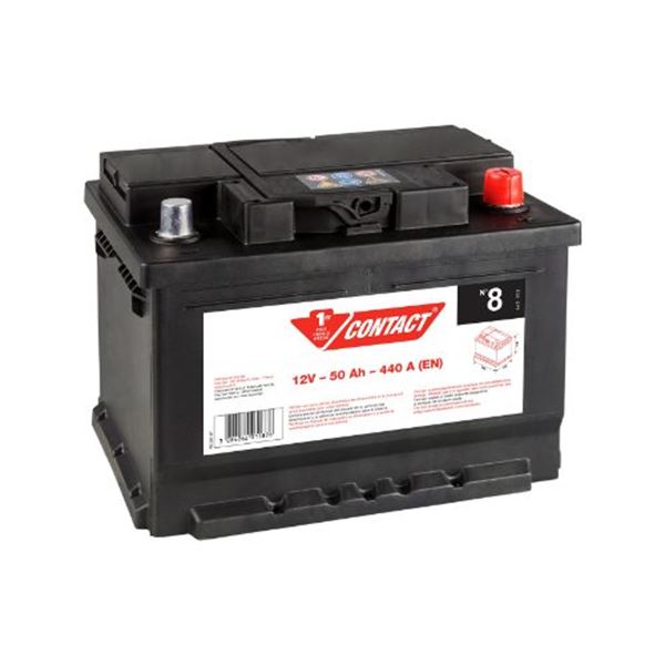 Contacto 8 50ah 440a Bateria para automóvel