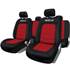 Conjunto completo de capas para bancos de automóveis Sparco s-line vermelho/preto