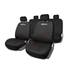 Conjunto completo de capas para bancos de automóveis Sparco preto e vermelho corsa
