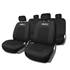 Conjunto completo de capas para bancos de automóveis Sparco preto desportivo