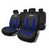 Conjunto completo de capas para bancos de automóveis Sparco em preto e azul sabbia