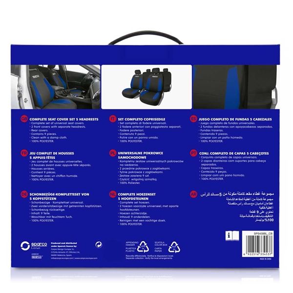 Conjunto completo de capas para assentos de automóvel strada