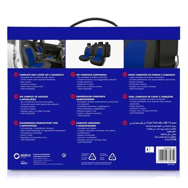 Conjunto completo de capas para bancos de automóveis desportivos
