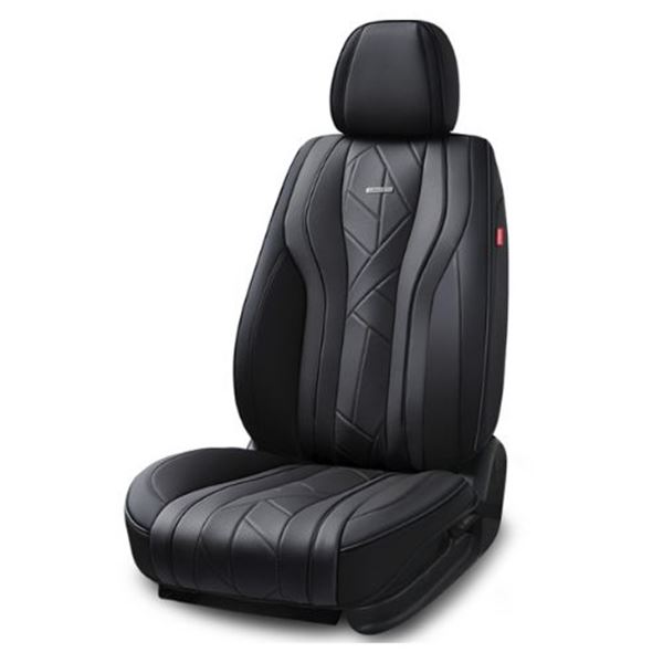 Cobertura do banco do automóvel em preto/pele r7