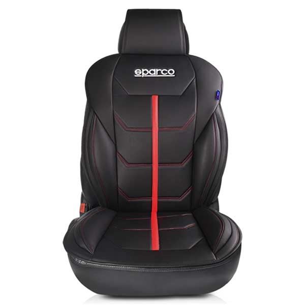 Encosto do banco Sparco em ferrara preto e vermelho