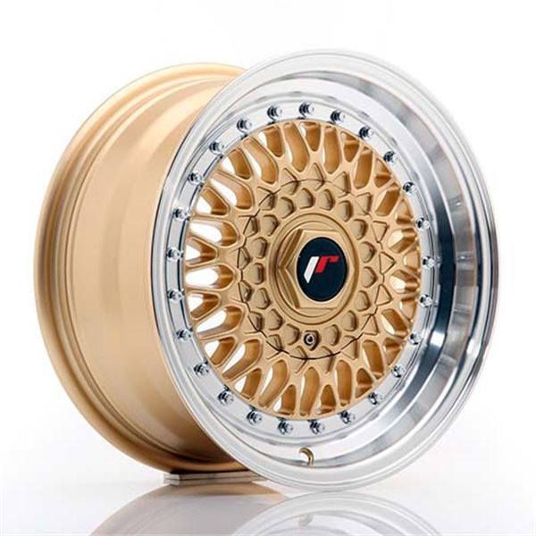 Roda de alumínio de 15" para corridas no Japão 4x100 dourada