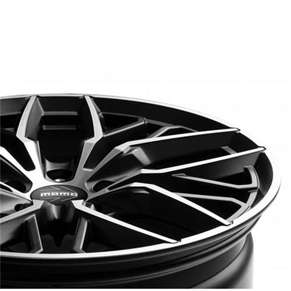 Jante Momo spider 95x19p 5x120 preto mate polido