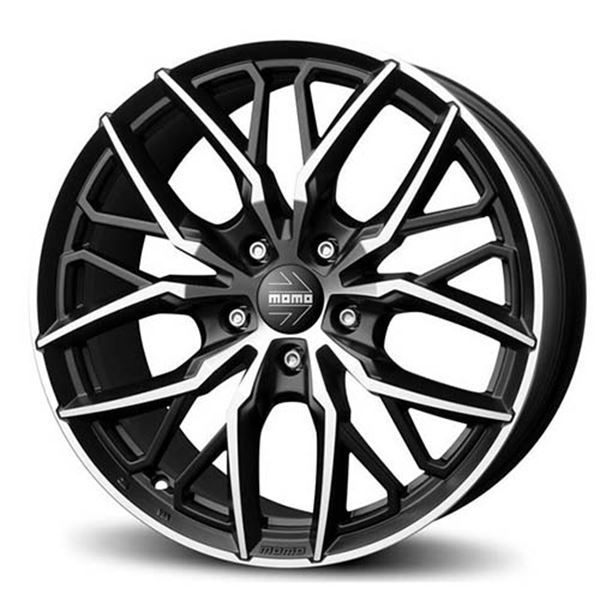 Jante Momo spider 95x19p 5x120 preto mate polido