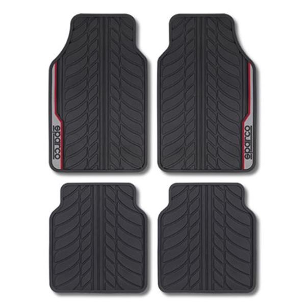 Conjunto de tapetes para automóvel Sparco tapetes universais para automóvel f507 intl vermelho