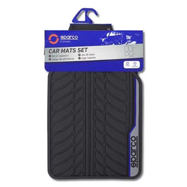 Conjunto de tapetes para automóvel Sparco tapetes universais para automóvel f507 intl azul