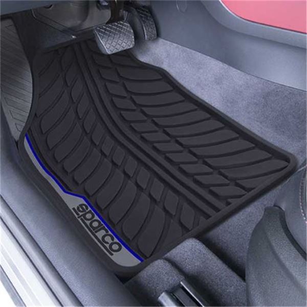Conjunto de tapetes para automóvel Sparco tapetes universais para automóvel f507 intl azul