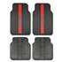 Conjunto de tapetes para automóveis Sparco tapetes universais para automóveis PVC/látex vermelho