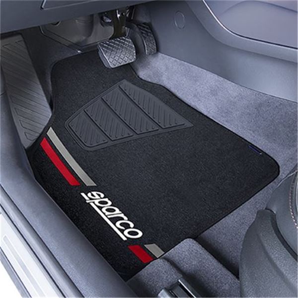 Conjunto de tapetes para automóvel Sparco tapete universal para automóvel corsa vermelho