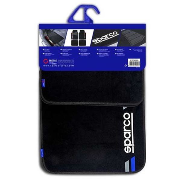 Conjunto de tapetes para automóvel Sparco tapete universal para automóvel corsa azul