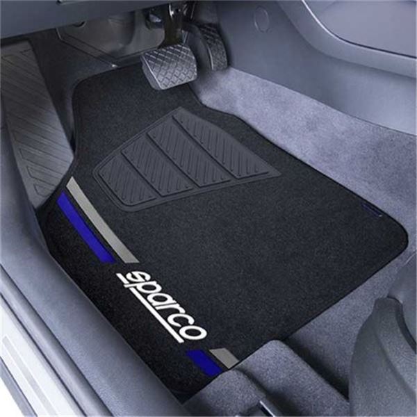 Conjunto de tapetes para automóvel Sparco tapete universal para automóvel corsa azul