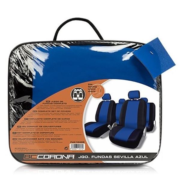 Conjunto completo de capas para os bancos do automóvel Seville azul