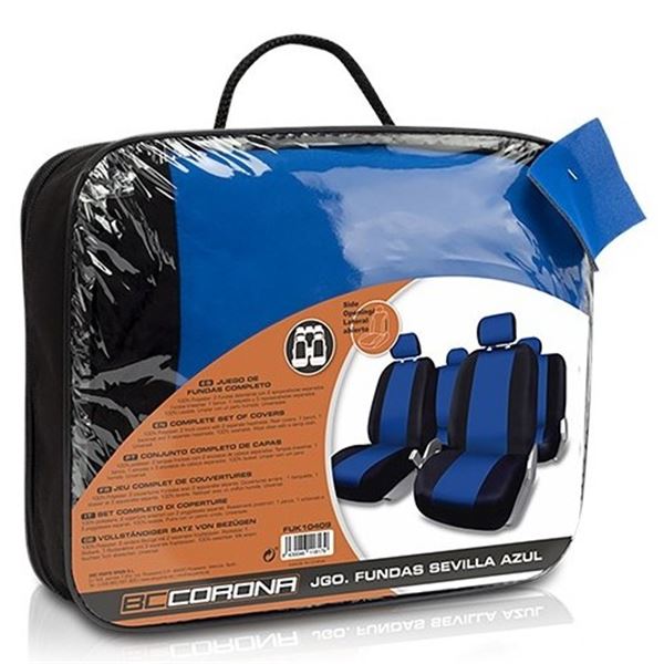 Conjunto completo de capas para os bancos do automóvel Seville azul