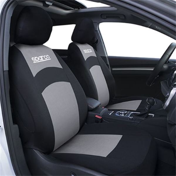 Conjunto completo de capas para bancos de automóveis Sparco 402 intl cinzento