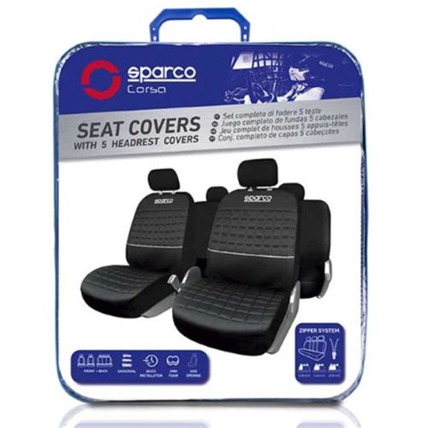 Conjunto completo de capas para bancos de automóveis Sparco lazio