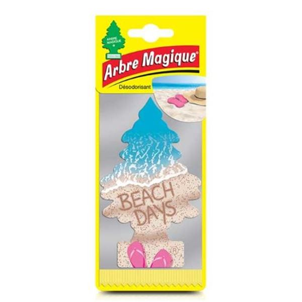 Placa ambientadora para carro Dias de praia da Árvore Mágica