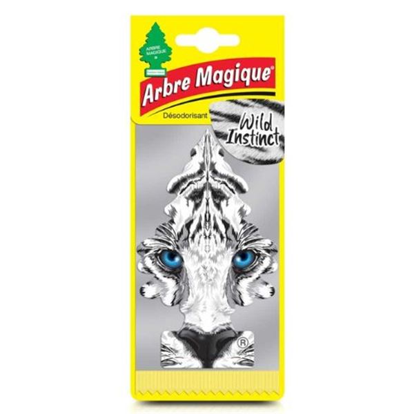 Ambientador para carro com placa Magic Tree instint wild instinct
