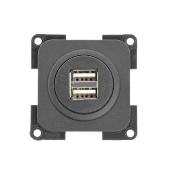 Tomada embutida com 2 USBs