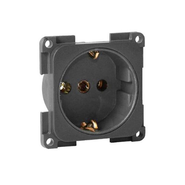 Tomada de embutir 220v cinzento antracite